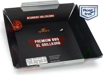 Produktbild von Premium XL Grillkorb  aus hochwertigem Edelstahl