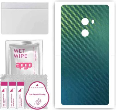 Produktbild von apgo Rückseite Schutzfolie, Skin, kompatibel mit Xiaomi Mi Mix, Hinten Displayschutzfolie aus Vinylfolie, kratzfest, einfache Montage - Kohlenstoff-Chamäleon CAKA1