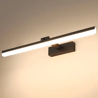 LED-Spiegellampe 60 cm, 18 W, 4000 K, neutralweiß, schwarz