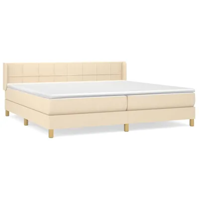 Immagine prodotto di Giroletto a Molle con Materasso Crema 200x200 cm in Tessuto