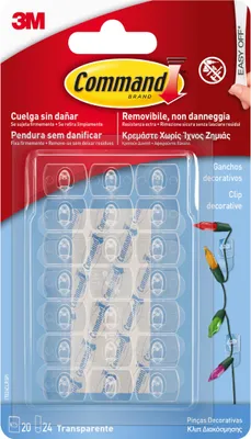 Produktbild von Haken zum Aufhängen 3M Durchsichtig Kunststoff (20 Stück)