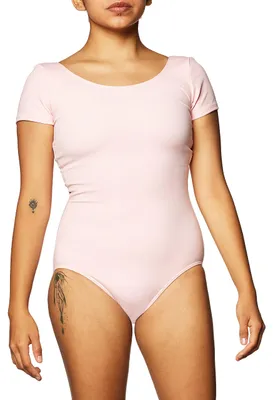 Zdjęcie produktu dla Bluza damska Capezio, model podstawowy, krótki rękaw - różowa - rozmiar S