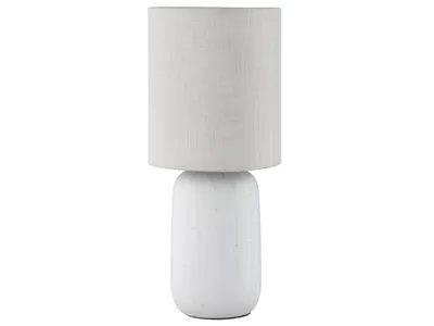 Zdjęcie produktu dla Lampa stołowa CLAY beżowo-biała 1xE14x40W ceramika / gips wym:35x15x15cm IP20 RL