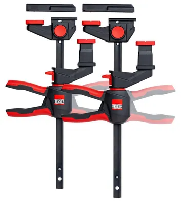 Produktbild von BESSEY 2 x Einhand-Tischzwinge mit drehbarem Griff für Führungsschienen EZR360-15SET 150 x 60 mm