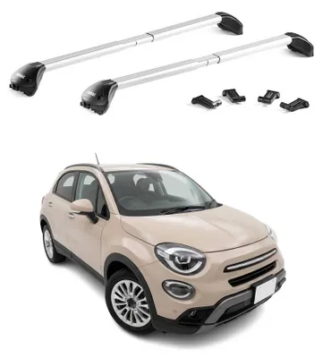 Image de Barres de toit transversales pour Fiat 500X 2015-2026 Aluminium Gris ABE, productTiles.product.images.aiGenerated