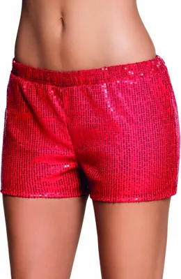Produktbild von Damenshorts mit Pailletten rot