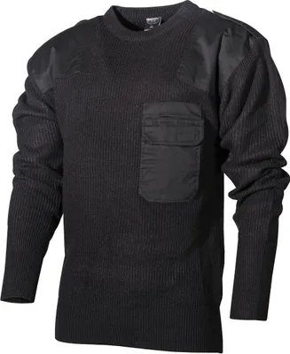 Produktbild von MFH BW Pullover, mit Brusttasche,schwarz