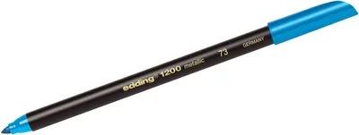 Produktbild von Fasermaler edding 1200 colourpen 1mm blaumetallic Packung mit 10 Stück