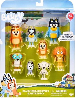 Obrázek produktu pro BLUEY Bluey Figures Multipack - hahmopakkaus, 8 hahmoa