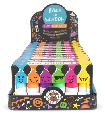 Image de Trendhaus TOUT POUR L'ÉCOLE Happy Highlighter 6er Set