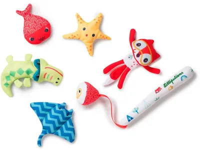 Image de Lilliputiens Jeu de pêche Alice - Jouet de bain magnétique - 6 pièces - Multicolore