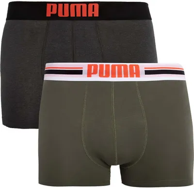 Produktbild von Herren Boxershorts Puma Placed Logo Boxer 2er-Pack Army Grün, S