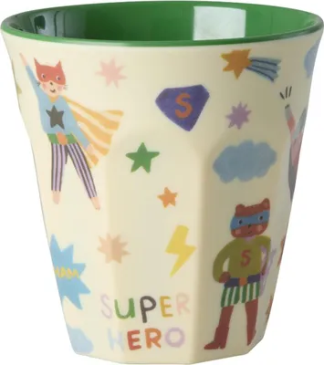 Produktbild von Rice Melamin Medium Becher  - Super Hero Grün 250ml