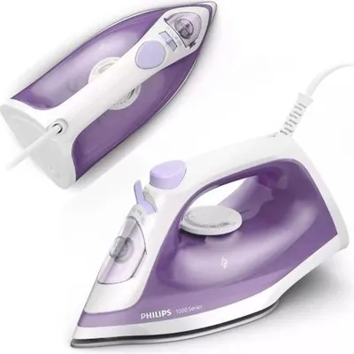 Immagine prodotto di Philips | DST1020/30 | Ferro da stiro a vapore | 1800 W | Capacità del serbatoio dell'acqua 250 ml | Produzione di vapore continuo 20 g/min | Produzione di vapore 90 g/min | Viola