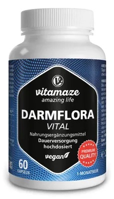 Produktbild von Darmflora Vital vegan Kapseln 60 St