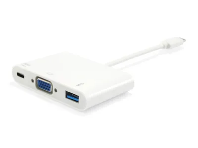 Obrázek produktu pro Equip 133462, USB 3.2 Gen 1 (3.1 Gen 1) Type-C, Bílá, USB 3.2 Gen 1 (3.1 Gen 1) Type-A, USB 3.2 Gen 1 (3.1 Gen 1) Type-C, VGA, Plast, Čína, CE, RoHS