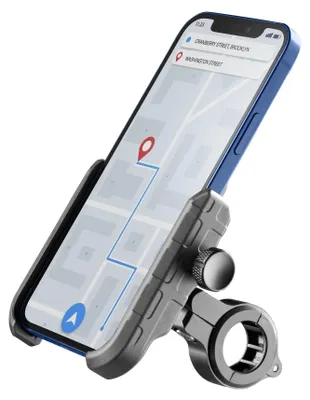 Imagen del producto de Soporte para teléfono celular de Cellularline, compatible con motocicletas, bicicletas y patinetes eléctricos