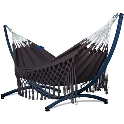 Obrázek produktu pro Potenza houpací síť s rámem Pro dvě osoby houpací 230x160 cm I Galvanizace rám 220 kg