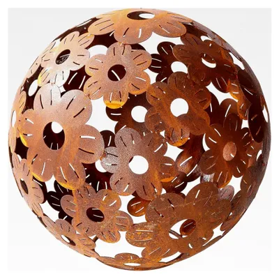 Produktbild von Gartendekoration Blumenkugel aus Metallrost 40 cm Durchmesser 1 Stück