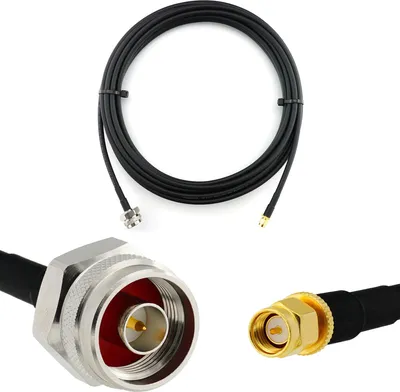 Zdjęcie produktu dla 10 m przedłużacz antenowy HF-240 (odpowiednik LMR 240) z gniazdem męskim SMA na gniazdo męskie N - do anteny WiFi RF GSM LTE 4G 5G 6G wzmacniacz sygnału routera Lora Ham CB radio