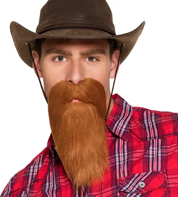 Produktbild von Bart "Cowboy" zum Kostüm | Braun
