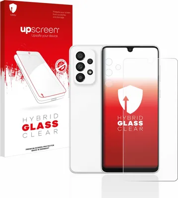 Produktbild von upscreen Schutzglas für Samsung Galaxy A33 5G (Display+Kamera) Schutzfolie Panzer Folie Glas Display Schutz klar