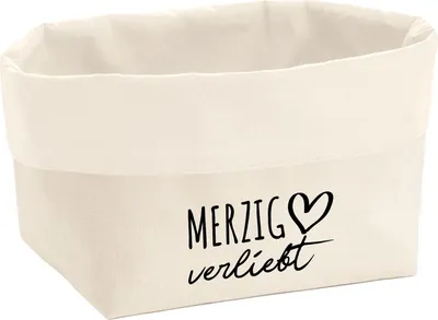 Produktbild von Huuraa Organizer Merzig verliebt 8 Liter Large Canvas Baumwolle Utensilo Geschenkidee