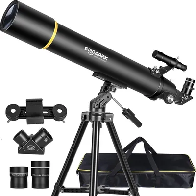 Zdjęcie produktu dla Teleskop astronomiczny 80mm 900mm refraktor dla dzieci początkujących przenośny 80900-B