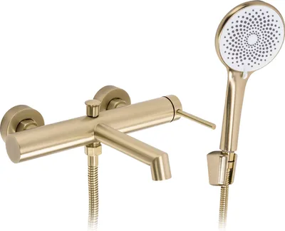 Immagine prodotto di Rubinetto Per Vasca Da Bagno A Pavimento Rea Foss Oro Spazzolato