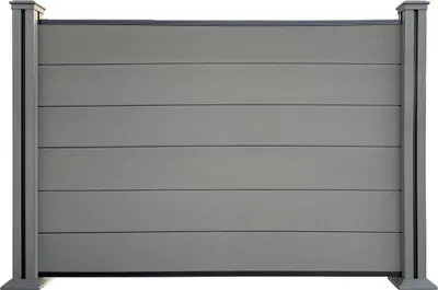 Produktbild von WPC‑Sichtschutzzaun Valla – 1 Element 2 Pfosten, ca. 1,9×1,3 m