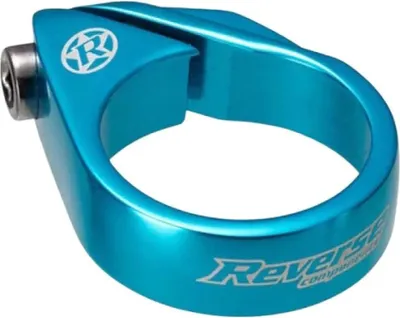 Image de Collier de selle REVERSE Bolt Clamp 34.9mm bleu clair