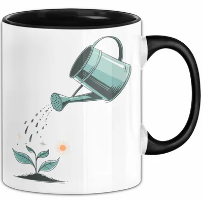 Produktbild von Gärtner Tasse Geschenkidee für Gartenliebhaber (Schwarz)