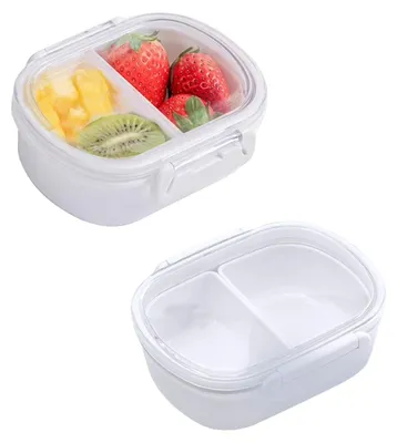 Obrázek produktu pro Elzusha – Sada dvou krabiček na svačinu s dvěma přihrádkami – objem 350 ml, bez BPA