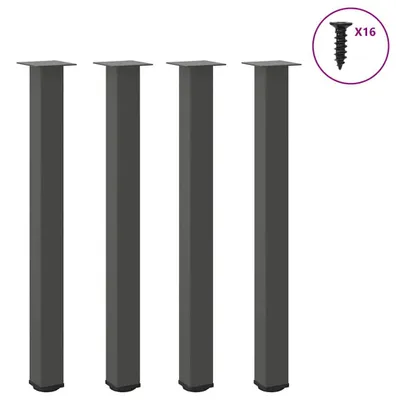 Obrázok produktu pre Nohy konferenčného stolíka 4 ks. Antracit 90-92 cm oceľ