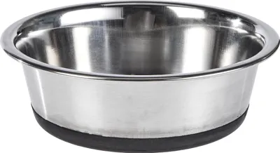 Zdjęcie produktu dla Miska ze stali nierdzewnej z antypoślizgową gumową podstawą Miska dla psa 425 ml