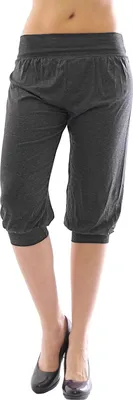 Produktbild von Harem Harems Aladin Pump Hose Capri 3/4 hoher Bund Leggings Leggins Baggy Sommer dunkelgrau XXL