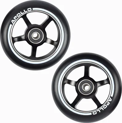 Produktbild von Apollo Stunt Scooter "2er Wheel Set" 100mm Ersatzrollen mit Aluminium Core und ABEC 9 - schwarz