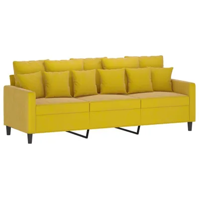 Produktbild von 3-Sitzer-Sofa Gelb 180 cm Samt
