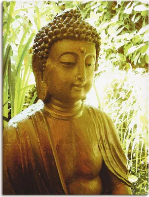 Produktbild von ARTland Leinwandbild Die Seele von Buddha Größe: 45x60 cm