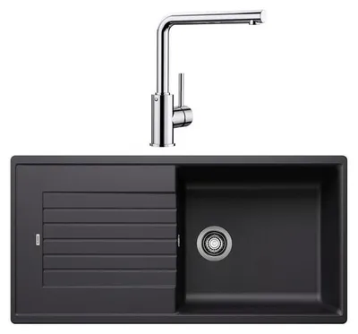 Image de Pack évier anthracite + mitigeur chromé - Blanco - 528432 -