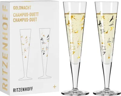 Produktbild von Goldnacht Champagnerglas-Set H23 Von Romi Bohnenberg