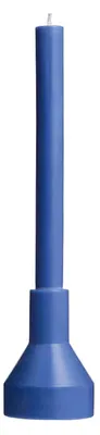 Productafbeelding van Blauwe kaars met kaarshouder.