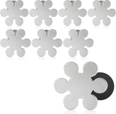 Produktbild von com-four® 8x Tischdeckenbeschwerer - Tischtuchgewichte aus Edelstahl - magnetische Tischtuchklammer - ca. 45g