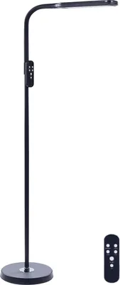 Obrázek produktu pro BELIANI Stojací LED lampa černá syntetický materiál 160 cm stmívání dálkové ovládání moderní osvětlení domácí kancelář