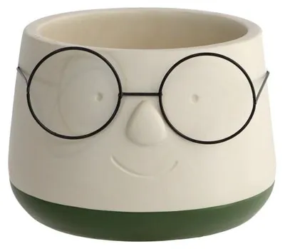 Produktbild von Topf mit Brille Ø16 h: 11,5 cm (3 Stück) [IFS-33095]
