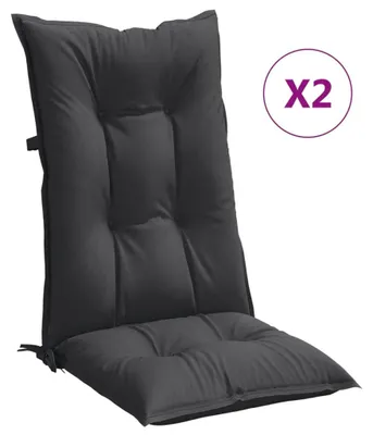 Immagine prodotto di vidaXL Cuscini per schienale alto 2 pz. Tessuto melange antracite 120x50x7cm