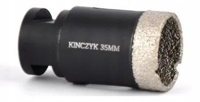 Zdjęcie produktu dla Wiertło diamentowe do płytek ceramicznych, średnica 35 mm, gwint M14, marka Kinczyk, model 40-1018