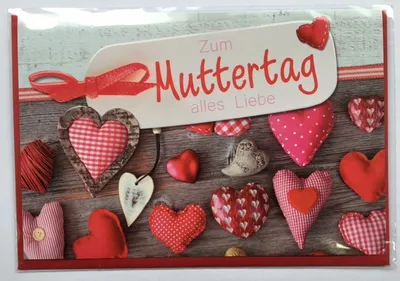 Produktbild von Muttertag - Glückwunschkarte im Format 11,5 x 17 cm mit Briefumschlag