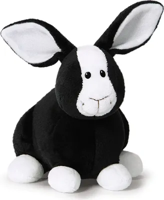 Produktbild von Nici 36571 - Glückshase - sitzend, Plüschtier, 16 cm, schwarz
