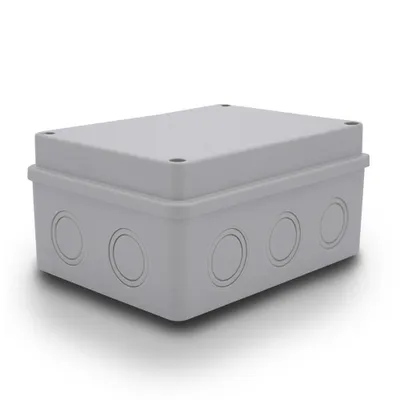 Produktbild von ARLI Abzweigdose 150x110x70 mm IP54 Feuchtraumdose Aufputz Elektro Verteilerdose ABS grau Innen Außen wetterfest